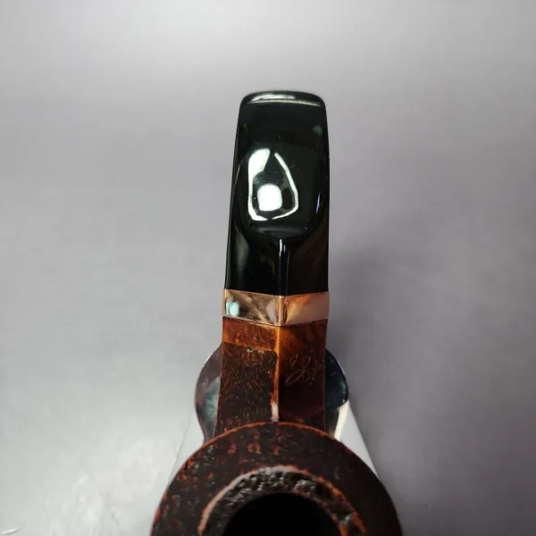 Morgan BlackJack 30 Sandblasted Bulldog Briar Pipe, New - Image 8
