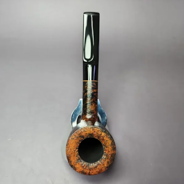 Sean Reum Glacier "Eggshell" Sandblast Dublin Handmade Briar Pipe, New - Image 8