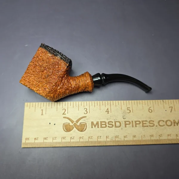 Brebbia Linea Varese Patent 402 Panel Sitter Estate Briar Pipe, Unsmoked - Image 8