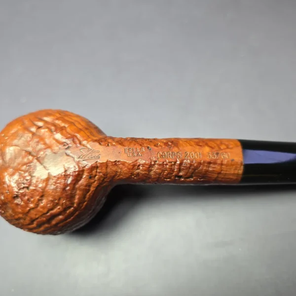 John Eells 2001 CORPS Pipe of the Year Sandblasted Apple Estate Briar Pipe, American Estates - Image 8