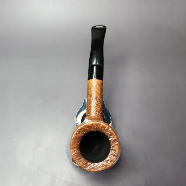 English Rustic Sandblasted Poker Estate Briar Pipe, English Estates - Image 8