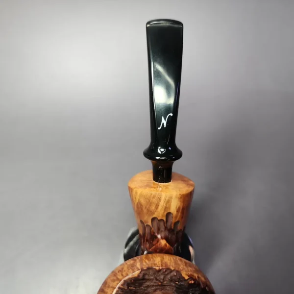 Nording Spruce Partially Rusticated Freehand Estate Briar Pipe, Unsmoked - Image 8