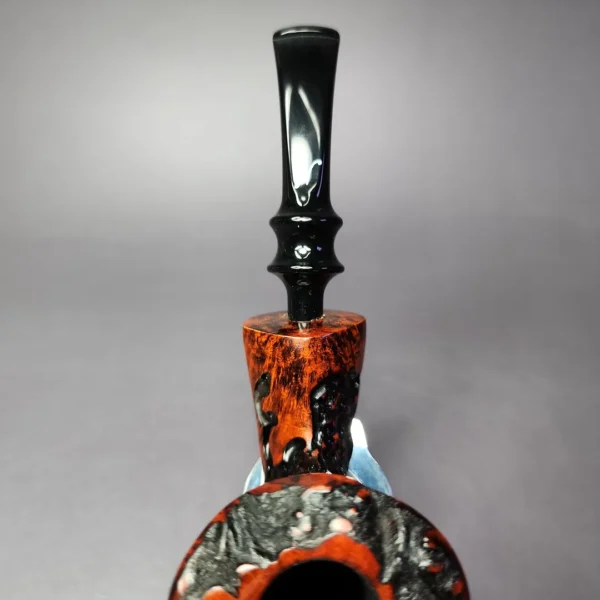 Nording Partially Rusticated Freehand Estate Briar Pipe, Unsmoked - Image 8