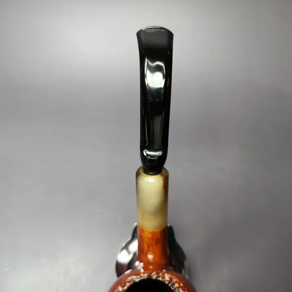 Talamona Marco Polo Smooth Bent Egg Estate Briar Pipe, Italian Estates - Image 8