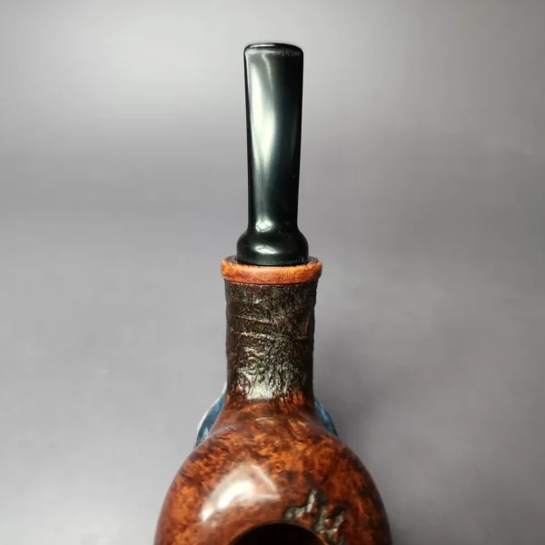Gregor Lobnik 4 Star Partially Sandblasted Acorn Estate Briar Pipe, Unsmoked - Image 8