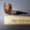 Custom-Blit Mincer Era Rusticated Billiard Estate Briar Pipe, American Estates - Image 8