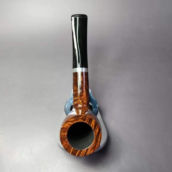 John Aylesbury 402 Smooth Billiard w/ Silver Estate Briar Pipe, Unsmoked, 9mm - Image 8