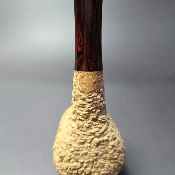 Pipe Tristan Natural Granite Rusticated "55" Pot Handmade Briar Pipe, New - Image 8