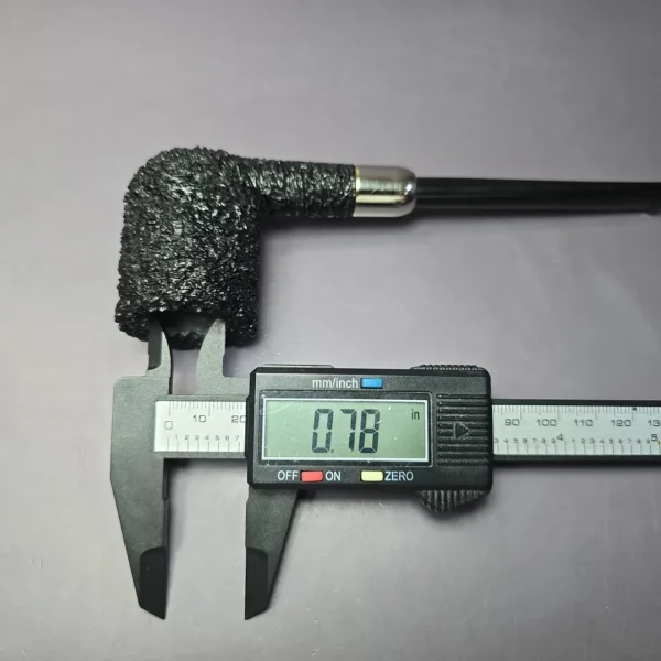 Pipe Tristan Granite Rusticated Army Mount Billiard Handmade Briar Pipe, New - Image 8