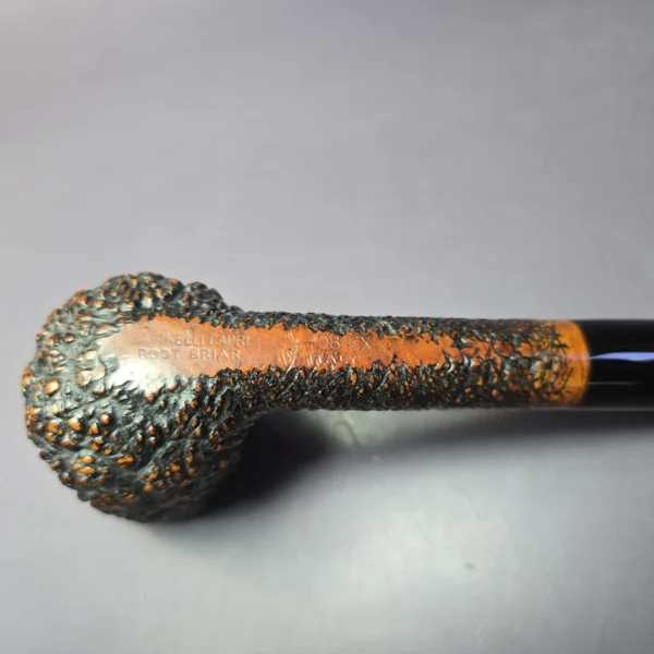 Savinelli Capri Root Briar 708 EX Rusticated Lovat Estate Briar Pipe, Italian Estates - Image 8