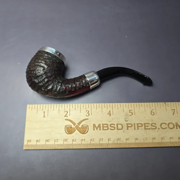 Peterson Pipe of the Year 2023 Rustic w/ Silver Cap Estate Briar Pipe, Irish Estates - Image 8