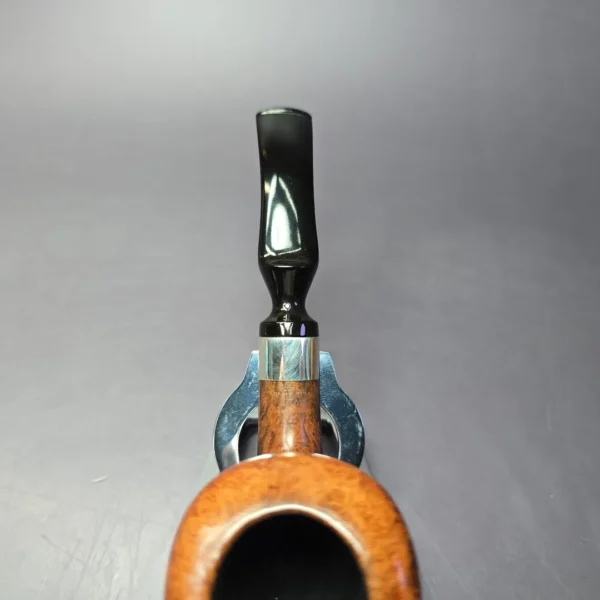 WO Larsen Straight Grain Grade 7 w/ Silver Estate Briar Pipe, Danish Estates - Image 8