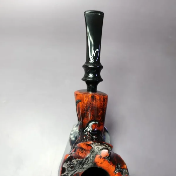 Nording Partially Rusticated Freehand Estate Briar Pipe, Unsmoked - Image 8