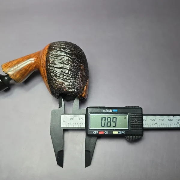 Bari Wiking XL Partially Sandblasted Freehand Estate Briar Pipe, Danish Estates - Image 9