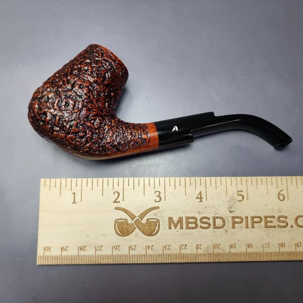 Ascorti Business Rusticated Bent Stack Estate Briar Pipe, Unsmoked - Image 9
