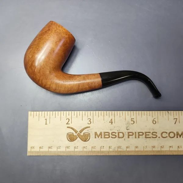 Ed Burak Connoisseur XL "LC" Smooth Bent Billiard Estate Briar Pipe, American Estates - Image 9