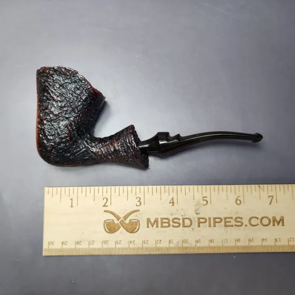 Savinelli Autograph 4 Partially Sandblasted Freehand Estate Briar Pipe, Italian Estates - Image 9