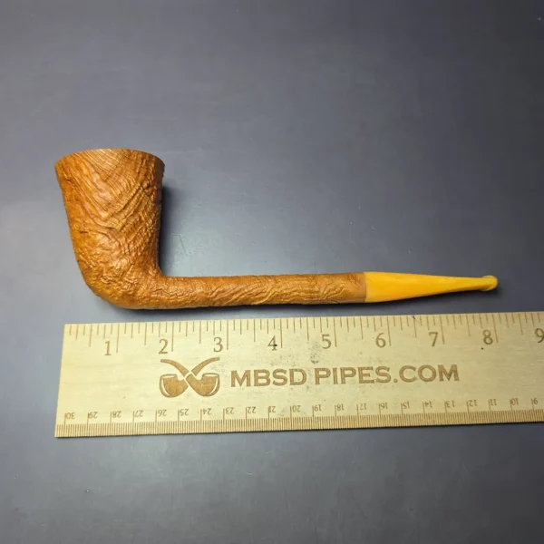 Merchant Service Originals by G. Polla XL Sandblasted Dublin Handmade Briar Pipe, New - Image 9