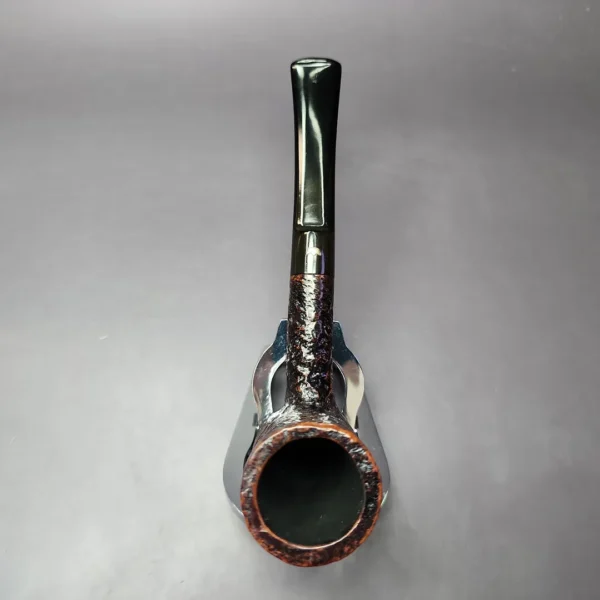 Gold Crown by GBD 9569 Sandblasted Poker Sitter Estate Briar Pipe, English Estates - Image 9