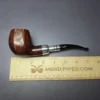 Ferndown Reo 3 Star Silver Spigot Panel Apple Estate Briar Pipe, English Estates - Image 9