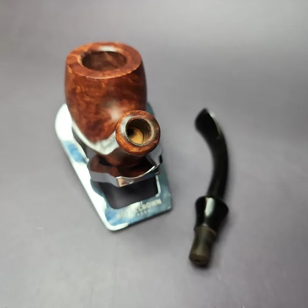 Roma Smooth Bent Billiard Sitter Estate Briar Pipe, Unsmoked - Image 9