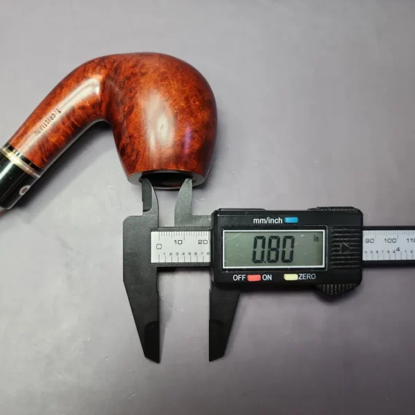 Thomas Cristiano Smooth Bent Brandy Estate Briar Pipe, Unsmoked - Image 9