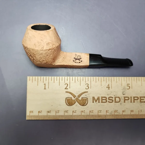 Morgan Bones Sandblasted Bulldog Briar Pipe, New - Image 9