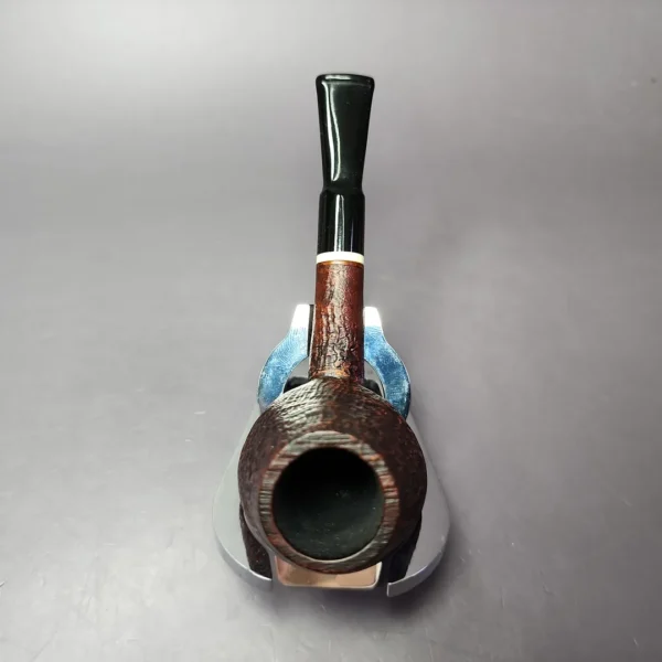 Proxima by Piero Vitale Brown Sandblasted Brandy Briar Pipe, New - Image 9