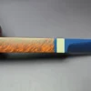 Manduela Smooth Bulldog w/ Bone & Blue Ebonite Estate Briar Pipe, Unsmoked - Image 9