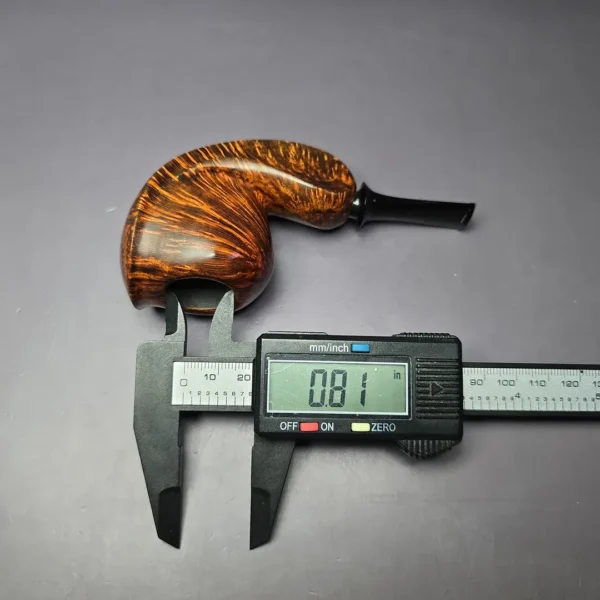 Geiger Contrast Draconian Belly Flop Estate Briar Pipe, Unsmoked - Image 9