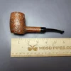 English Rustic Sandblasted Poker Estate Briar Pipe, English Estates - Image 9