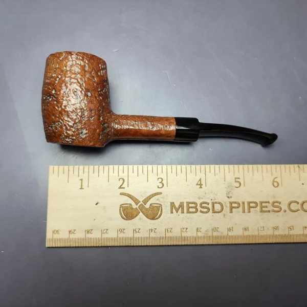English Rustic Sandblasted Poker Estate Briar Pipe, English Estates - Image 9