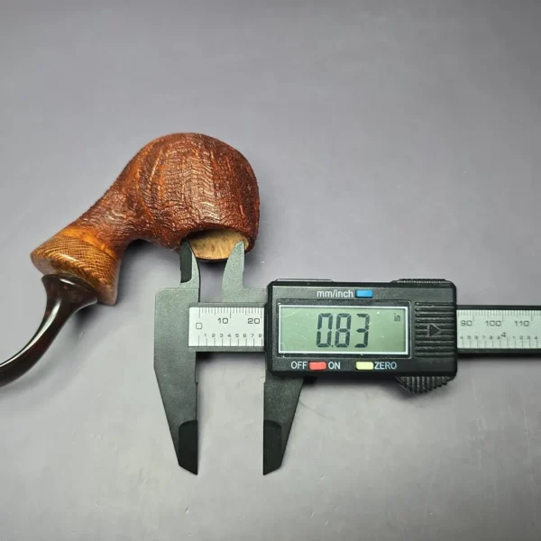 PapaBearPipes by Tim Beaumont Sandblasted Egg Handmade Briar Pipe, New - Image 9