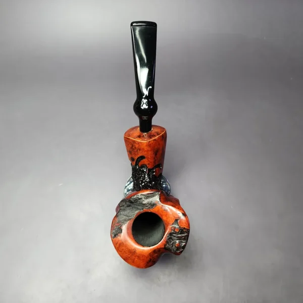 Nording Partially Rusticated Freehand Estate Briar Pipe, Unsmoked - Image 9