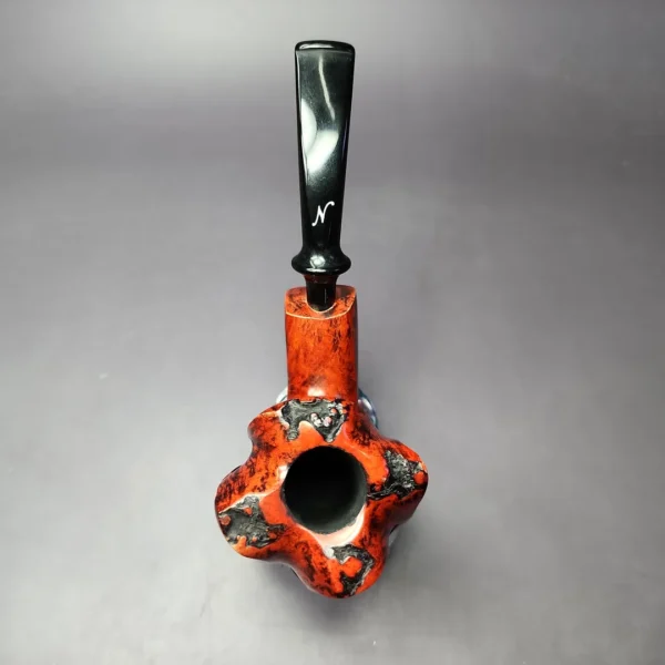 Nording Partially Rusticated Freehand Estate Briar Pipe, Unsmoked - Image 9