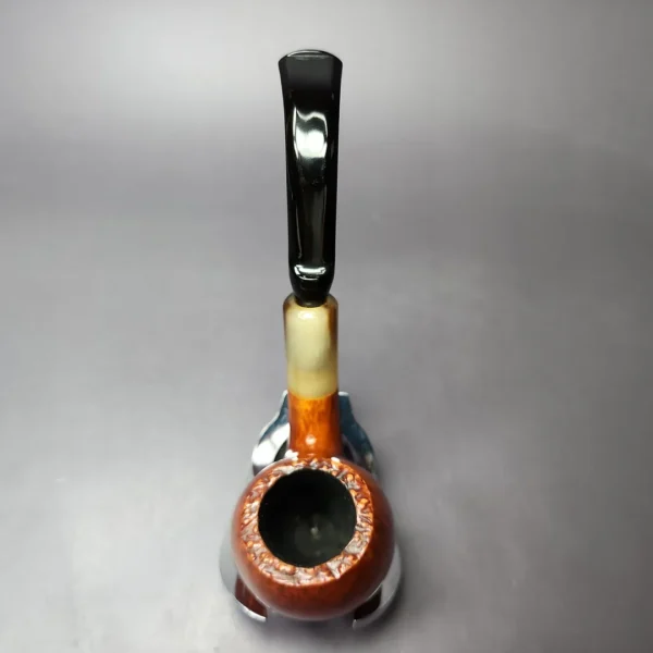 Talamona Marco Polo Smooth Bent Egg Estate Briar Pipe, Italian Estates - Image 9