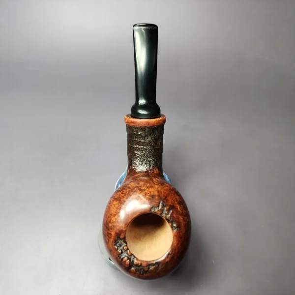 Gregor Lobnik 4 Star Partially Sandblasted Acorn Estate Briar Pipe, Unsmoked - Image 9