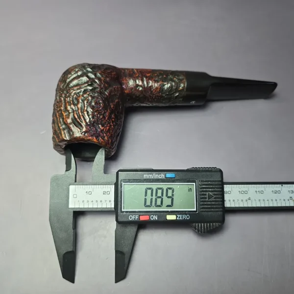 Astleys Sandblasted Large Billiard Estate Briar Pipe, English Estates, 9mm - Image 9
