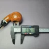 PapaBearPipes by Tim Beaumont Smooth Bent Ball Handmade Briar Pipe, New - Image 9