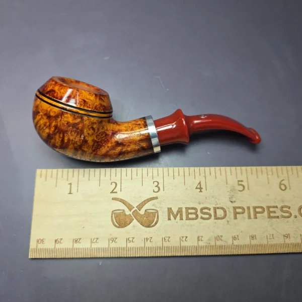 Rattray's Beltane's Fire 130 Smooth Bullmoose w/ 3 Stems Estate Briar Pipe, Unsmoked, 9mm - Image 9