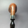 WO Larsen Straight Grain Grade 7 w/ Silver Estate Briar Pipe, Danish Estates - Image 9