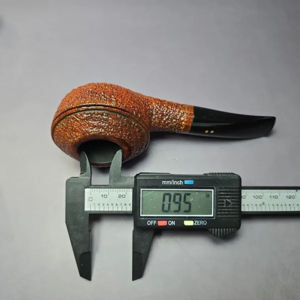 Radice Rind GT Rusticated Bullcap Estate Briar Pipe, Italian Estates - Image 9