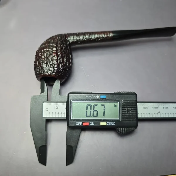 J Mouton Sandblasted Tavern Belge Handmade Briar Pipe, New - Image 9