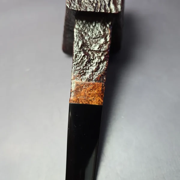 HS Studio XL Sandblasted Panel w/ Plateaux Estate Briar Pipe, Unsmoked - Image 9