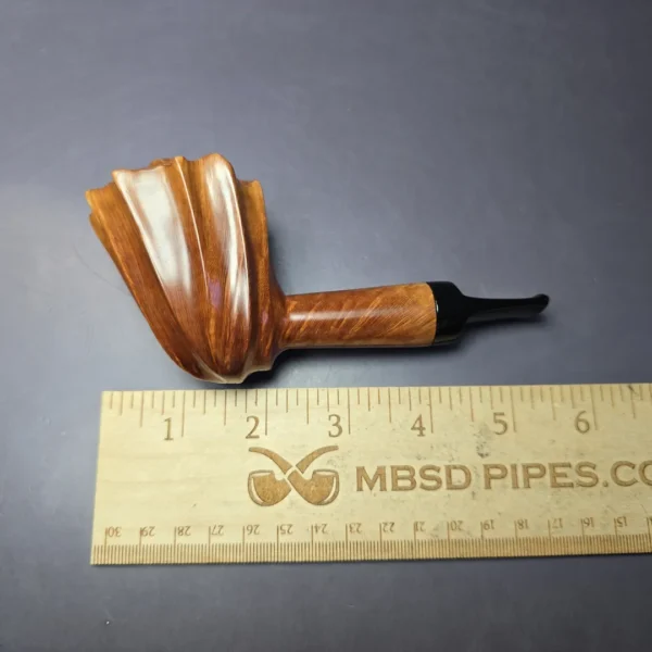 Olim by Marco Nepi Smooth Fluted Freehand Estate Briar Pipe Unsmoked - Image 9