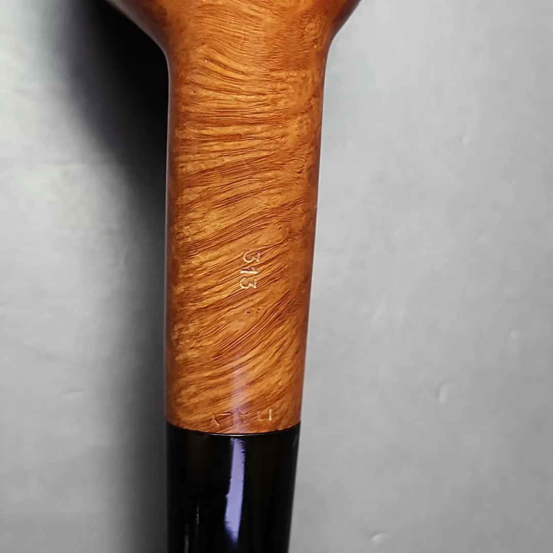 Barontini Diamante 313 Smooth Oval Shank Billiard Estate Briar Pipe, Unsmoked - Image 9
