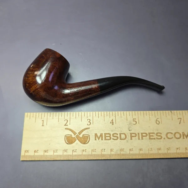 James Upshall Tilshead Grp 6 Smooth Bent Billiard Estate Briar Pipe, Unsmoked - Image 9