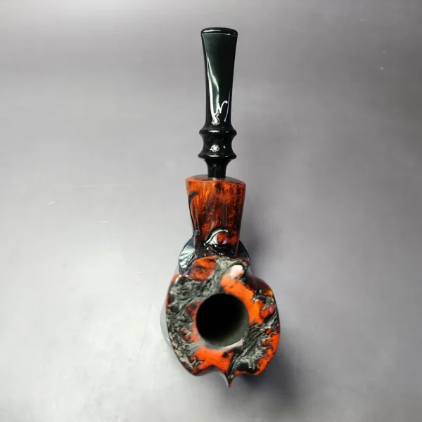 Nording Partially Rusticated Freehand Estate Briar Pipe, Unsmoked - Image 9