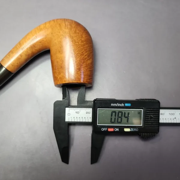Ed Burak Connoisseur XL "LC" Smooth Bent Billiard Estate Briar Pipe, American Estates - Image 10