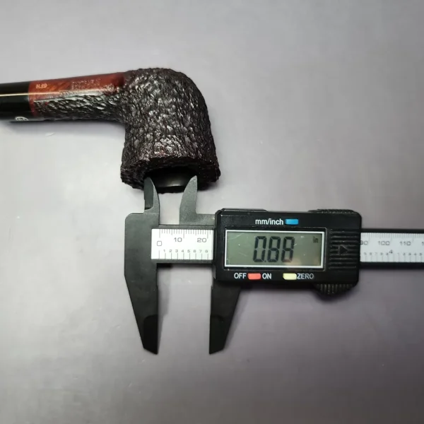 James Upshall Bark Group 6 Rusticated Dublin Estate Briar Pipe, Unsmoked - Image 10